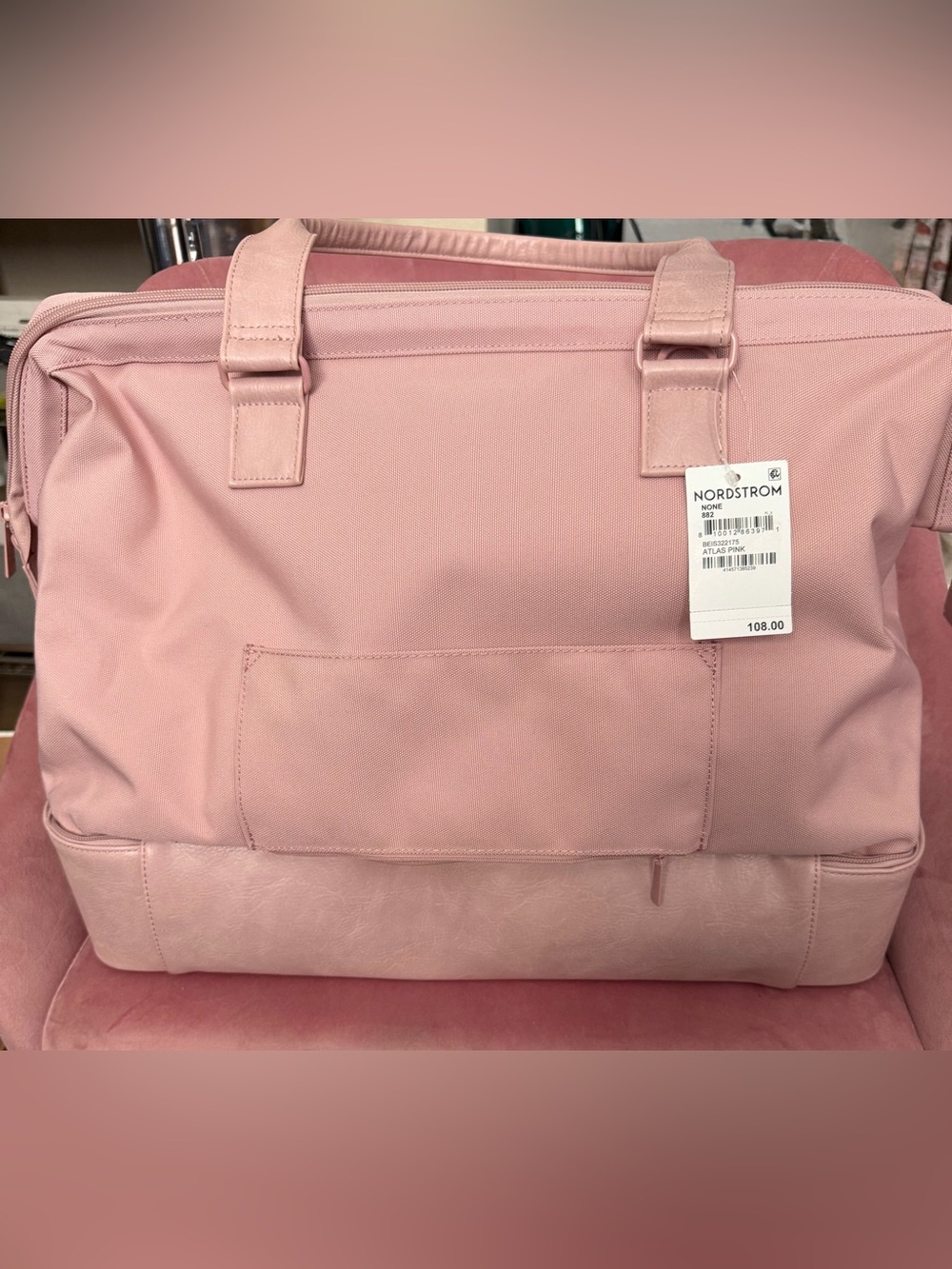 NWT BEIS OG Weekender Tote Bag in Atlas Pink - No Longer Available!!